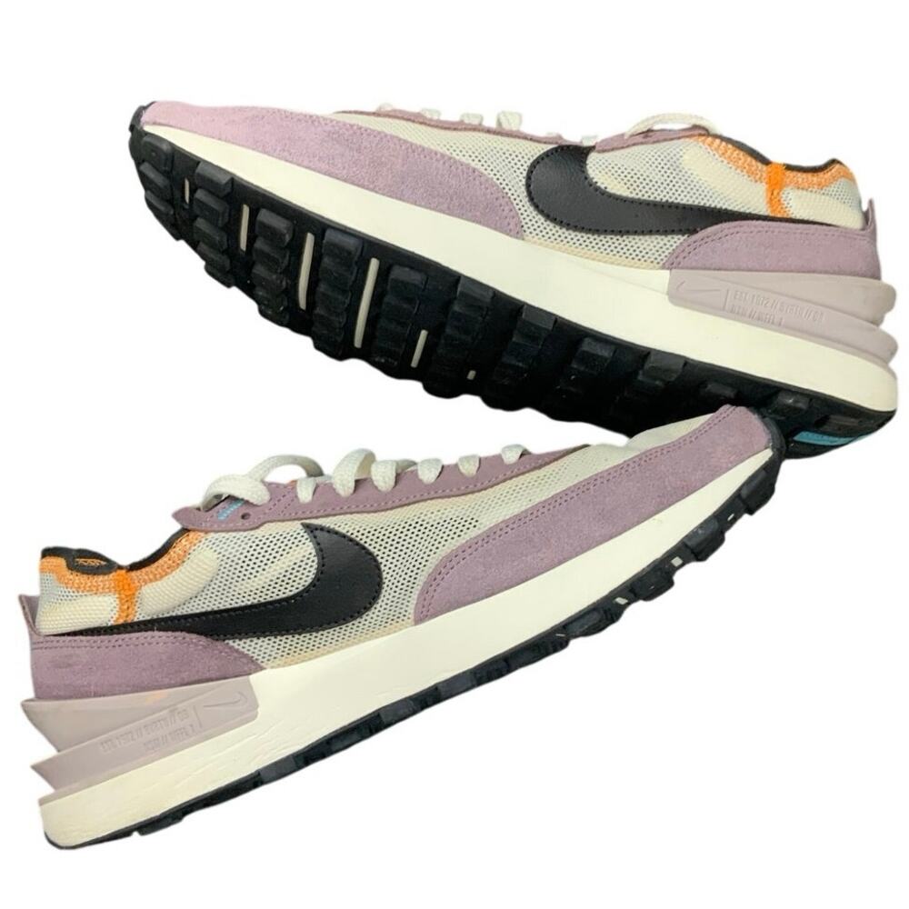 Nike Waffle One SE Men’s Size 10 Sail Purple Black Retro Sneakers DX3282-133